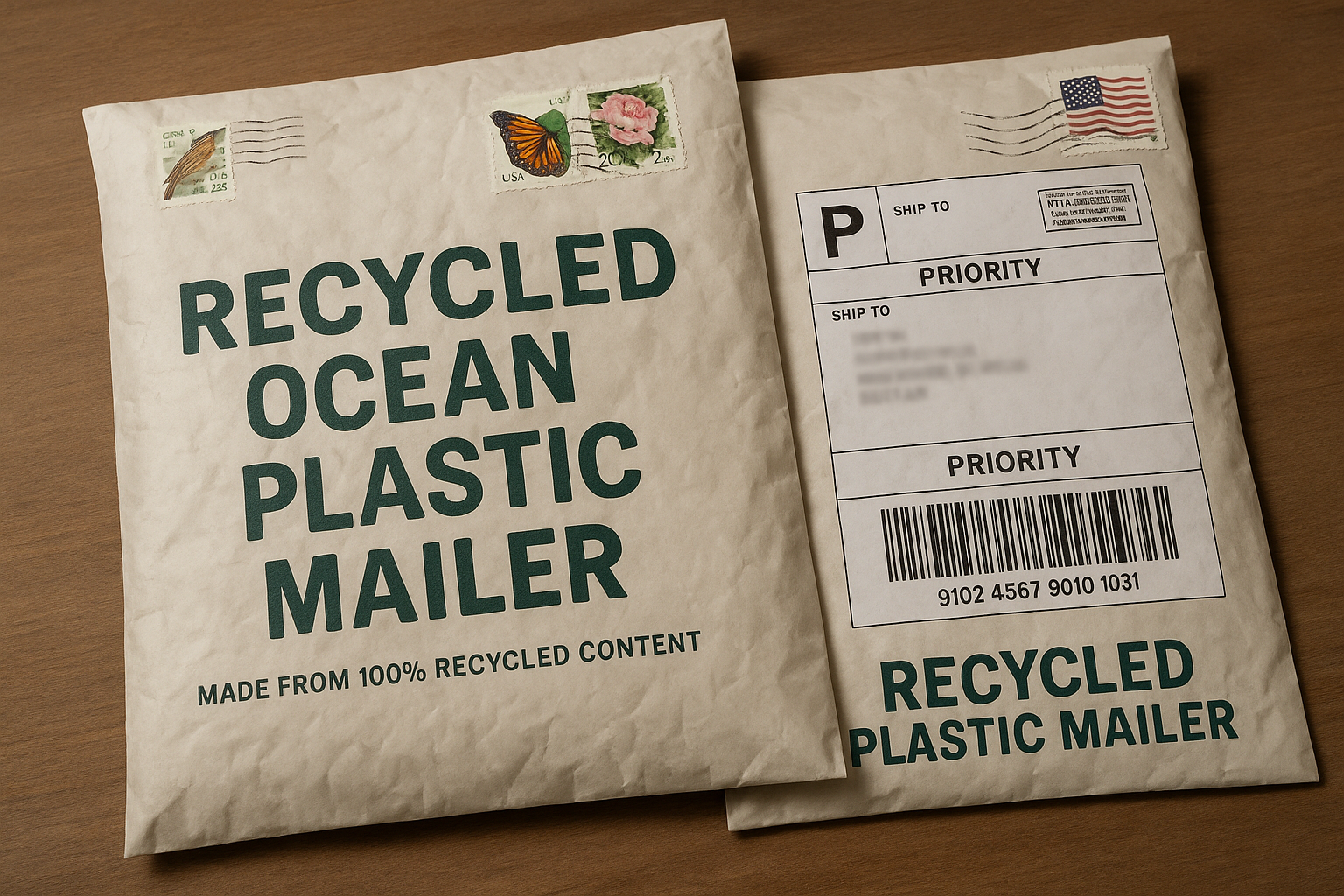 Recycled Ocean Plastic Mailers