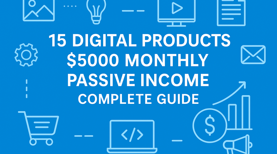 digital products $5000 monthly passive income