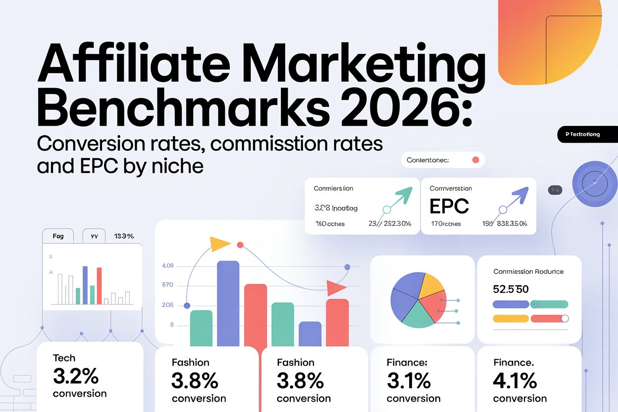 Affiliate Marketing Benchmarks 2026: Conversion Rates, Commission Rates and EPC by Niche