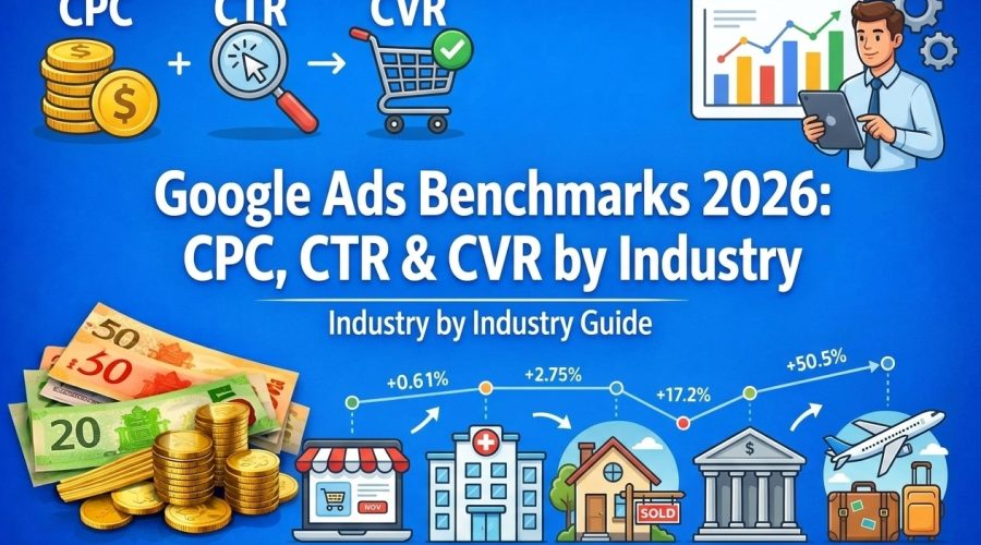 Google Ads Benchmarks 2026 CPC, CTR & CVR by Industry