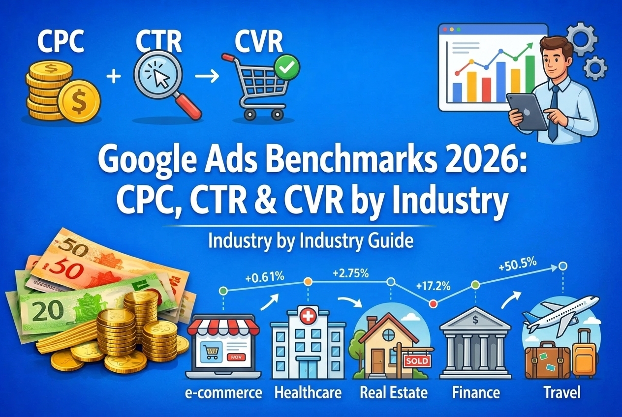 Google Ads Benchmarks 2026 CPC, CTR & CVR by Industry